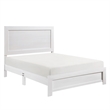 Pemberly Row 3 Piece Full Size Bedroom Set in White Panel Detail Handles