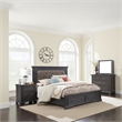 Pemberly Row 4 Pc Queen Bedroom Set Polyester Upholstery Storage Footboard