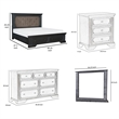 Pemberly Row 4 Pc Queen Bedroom Set Polyester Upholstery Storage Footboard