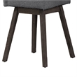 Pemberly Row 25 Inch Swivel Counter Chair Set of 2 Gray Textured Upholstery