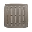 Pemberly Row Outdoor Dining Table Square 36 Inch Gray Acacia Wood Tapered