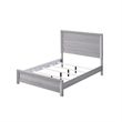 Pemberly Row Queen Bed Panel Style Headboard Rustic Farmhouse Driftwood Gray