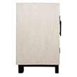 Pemberly Row 6-Door Mango Wood Sideboard with Railroad Ties in Multi-Color