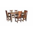 Pemberly Row Kiln-Dried Reclaimed Wood Dining Table for 6 in Multi-Color