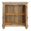 Pemberly Row 2-Door Mango Wood Sideboard with Interior Shelves in Natural