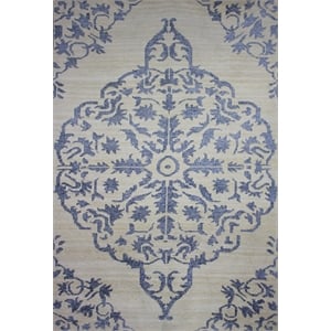 Pemberly Row 2x3 Hand-Knotted New Zealand Wool Area Rug in Beige