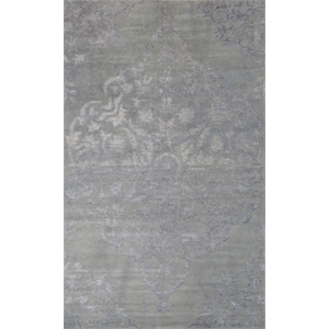 Pemberly Row 9x12 Hand-Knotted New Zealand Wool Area Rug in Gray