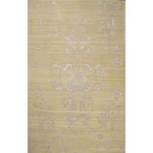 Pemberly Row 2x3 Hand-Knotted New Zealand Wool Allover Area Rug in Beige