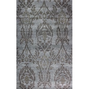 Pemberly Row 2x3 Hand-Knotted New Zealand Wool Area Rug in Gray