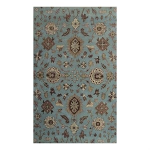 Pemberly Row 2x3 Hand-Tufted Hand-Sculpted New Zealand Wool Rug in Light Blue