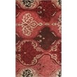 Pemberly Row 5x8 Hand-Tufted Hand-Sculpted New Zealand Wool Rug in Wine Merlot