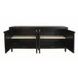 Pemberly Row 4 Woven Cane Door Mango Wood Sideboard in Black