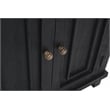 Pemberly Row 2-Door Mango Solid Wood Sideboard in Charcoal Gray
