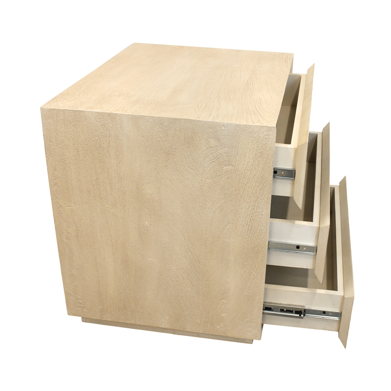 Pemberly Row 3-Drawer Solid Mango Wood 26