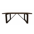 Pemberly Row 7-Piece Dining Set with 6 Upholstered Chairs in Two-Tone Brown