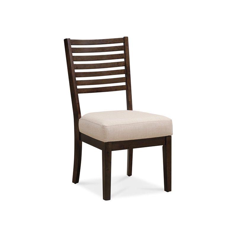 Pemberly Row 7-Piece Dining Set with 6 Upholstered Chairs in Two-Tone Brown