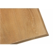 Pemberly Row Solid Acacia Wood Live Edge Square Coffee Table in Natural