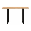 Pemberly Row Solid Acacia Wood Live Edge Console Table in Natural Finish
