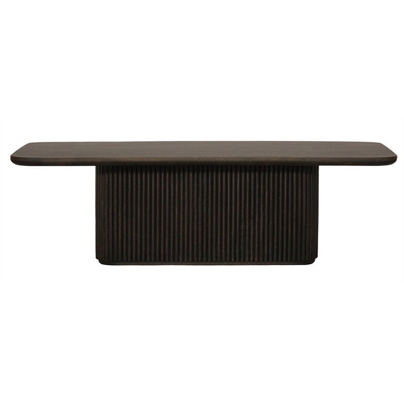 Pemberly Row Cocktail Table in Modern Espresso Finish on Mango Solid Wood