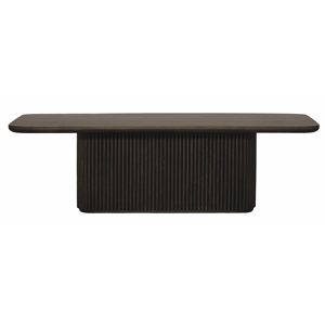 Pemberly Row Cocktail Table in Modern Espresso Finish on Mango Solid Wood
