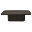 Pemberly Row Cocktail Table in Modern Espresso Finish on Mango Solid Wood
