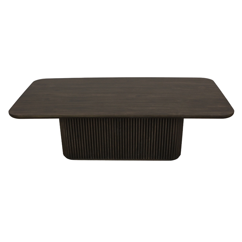 Pemberly Row Cocktail Table in Modern Espresso Finish on Mango Solid Wood