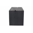 Pemberly Row Reclaimed Solid Wood Office Desk in Graphite Black Finish