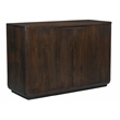 Pemberly Row 2-Door Solid Acacia Wood Sideboard in Barista Brown Finish