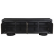 Pemberly Row 4-Door Sideboard in Multi-Color Toned Iron on Solid Wood