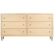 Pemberly Row 6-Drawer Solid Wood Dresser in Aged Natural Finish