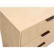 Pemberly Row 6-Drawer Hand-Carved Solid Wood Dresser in Aged Natural