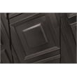 Pemberly Row Contemporary 4-Door Solid Mango Wood Sideboard in Black