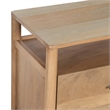 Pemberly Row 29 Inch Bedside Nightstand with 2 Drawers in Oak White