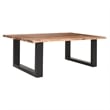 Pemberly Row 45 Inch Acacia Rectangular Coffee Table with Live Edge