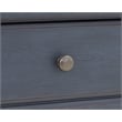 Pemberly Row Farmhouse Coastal Bedside Table with Storage in Blue