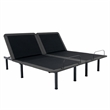Pemberly Row King Size Flex Adjustable Bed Frame w Voice Controls in Black