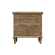 Pemberly Row 2-Drawer Nightstand with USB Charging & Power Outlet in Taupe