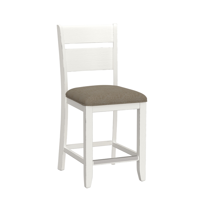 Pemberly Row 6-Piece Gathering Height Dining Set with Felt-Lined Drawers