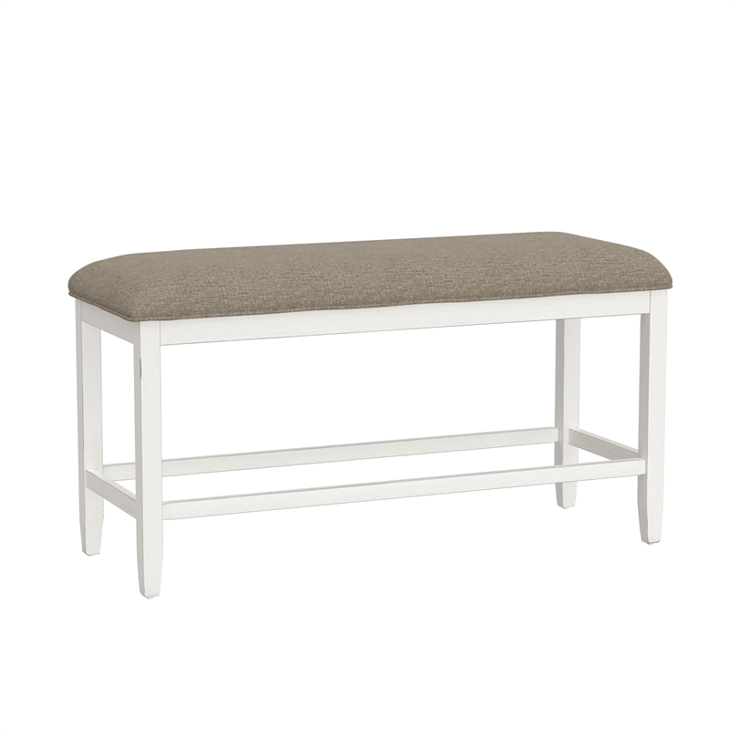 Pemberly Row 6-Piece Gathering Height Dining Set with Felt-Lined Drawers