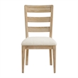 Pemberly Row Boucle Ladder Back Dining Chairs (Set of 2) in Sand Dune Brown