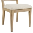 Pemberly Row Boucle Ladder Back Dining Chairs (Set of 2) in Sand Dune Brown
