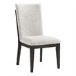 Pemberly Row Boucle Upholstered Oak Dining Chairs (Set of 2) in Cream & Brown