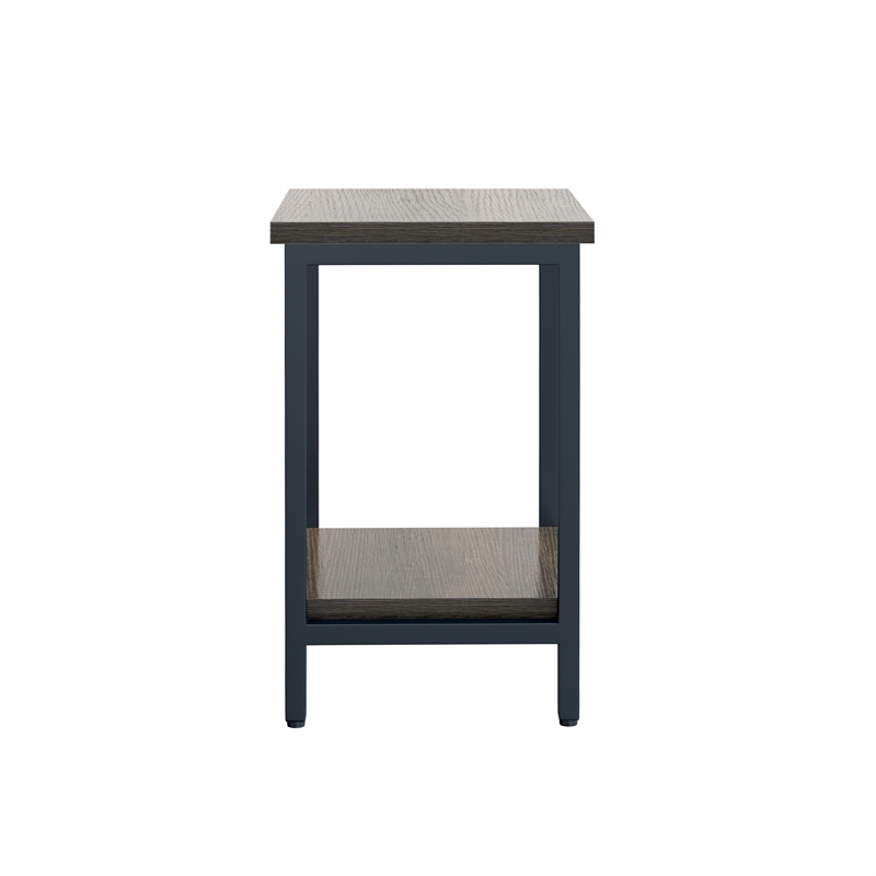 Pemberly Row End Table with Lower Shelf & Adjustable Floor Protectors