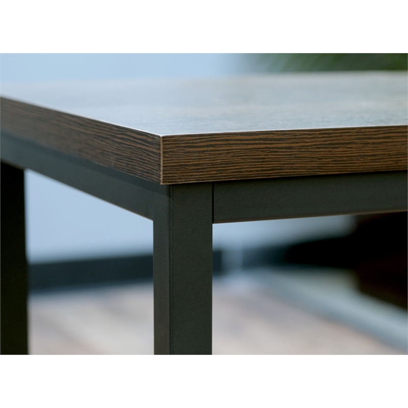 Pemberly Row End Table with Lower Shelf & Adjustable Floor Protectors