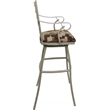 Pemberly Row Aluminum Outdoor/Indoor Extra Tall Stool Arms in Terracotta/Beige