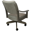 Pemberly Row Caster Solid Wood Dining Chair in Driftwood Beige/Asian Gray