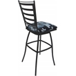 Pemberly Row Outdoor/Indoor Extra Tall Stool Armless in Craftsman Flint/Gray