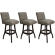 Pemberly Row Set of 3 Swivel Wood Counter 26