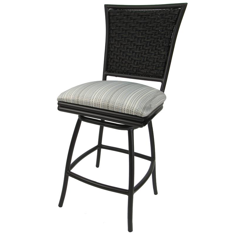 Pemberly Row Outdoor Swivel Counter Stool 26