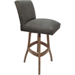 Pemberly Row Set of 3 Swivel Wood Counter Stools in NW Elk Charcoal Cashew